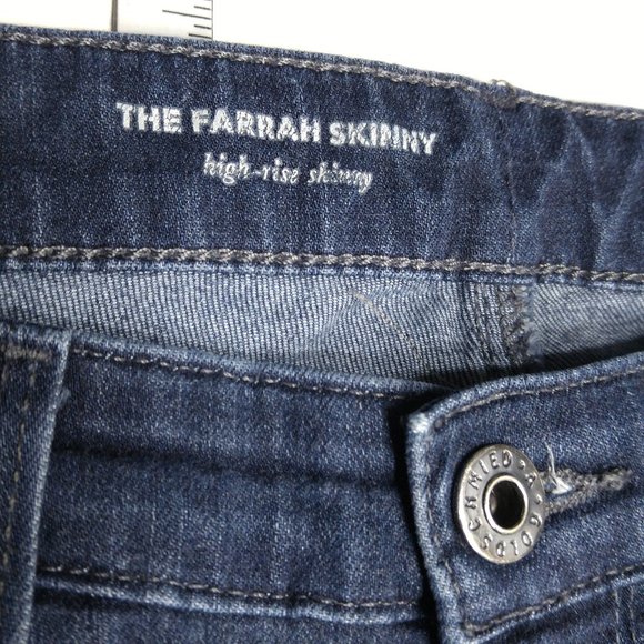 AG Adriano Goldschmied The Farrah Skinny Jeans Women's 27R Stretch Mid Rise C736 - Picture 6 of 10